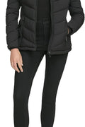 Calvin Klein womens Long Lightweight Hooded Puffer JacketDown Coat, size XS - with | Sold by Uncle Wiener's Wholesale