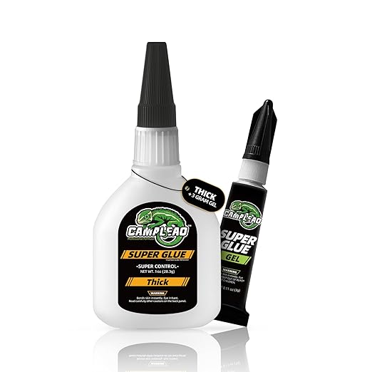 CAMALEAO Thin Super CA Glue and Gel 1 oz Cyanoacrylate Instant Adhesive - with Thick | Sold by Uncle Wiener's Wholesale
