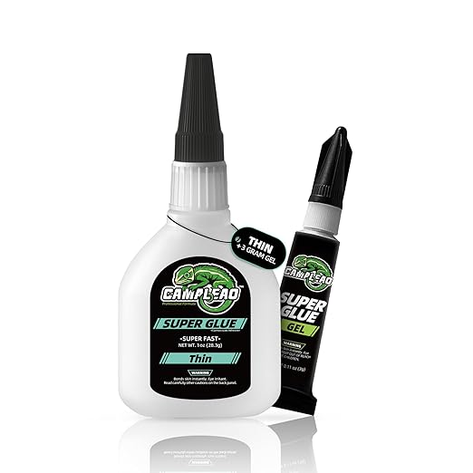 CAMALEAO Thin Super CA Glue and Gel 1 oz Cyanoacrylate Instant Adhesive - with Thin | Sold by Uncle Wiener's Wholesale