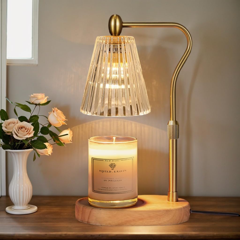 Candle Warmer Lamp with Timer & Dimmer, Adjustable Height Vintage Candle Heating Lamp for Jar Candles S6207 - with | Sold by Uncle Wiener's Wholesale