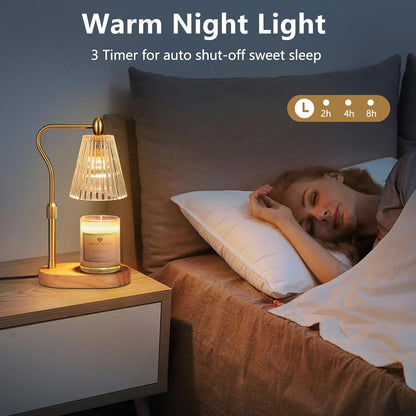 Candle Warmer Lamp with Timer & Dimmer, Adjustable Height Vintage Candle Heating Lamp for Jar Candles S6207 - with | Sold by Uncle Wiener's Wholesale