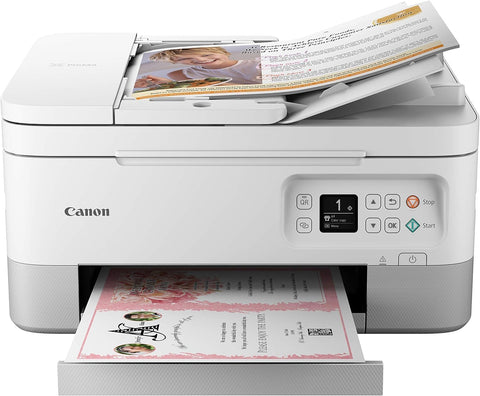 Canon PIXMA TR7020a All - in - One Wireless Color Inkjet Printer, with Duplex Printing, Mobile Printing, and Auto Document Feeder, White - with | Sold by Uncle Wiener's Wholesale