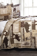 CARSTENS, INC. Western Aztec Country Bedding Set, Southwestern 3 - Piece Microfiber Quilt Set, Wrangler Western Vintage Cowboy, Full/Queen - with Wrangler Western Vintage Cowboy | Sold by Uncle Wiener's Wholesale