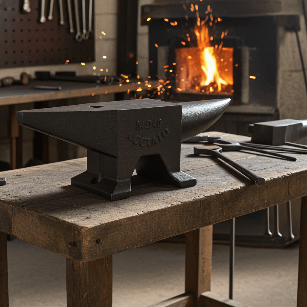 Cast Iron Blacksmith Anvil with Horn – 25 lb & 88 lb Sizes Available - General Equipment with 25 lbs | Sold by Uncle Wiener's Wholesale