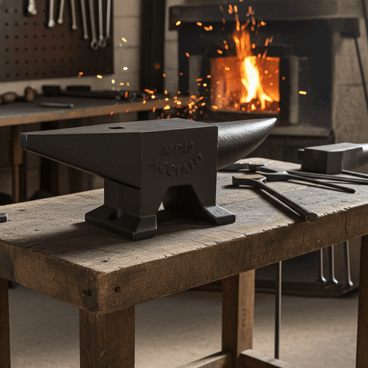 Cast Iron Blacksmith Anvil with Horn – 25 lb & 88 lb Sizes Available - General Equipment with 25 lbs | Sold by Uncle Wiener's Wholesale