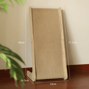 Cat Scratch Board 27" Sisal Scratcher Pine Wood Cat Scratching Pad SY03262