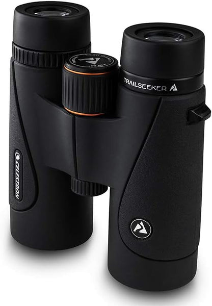 Celestron – TrailSeeker 10x42 Binoculars – Fully Multi - Coated Optics – Binoculars for Adults – Phase and Dielectric Coated BaK - 4 Prisms – Waterproof & Fogproof – Rubber Armored – 6.5 Feet Close Focus - with | Sold by Uncle Wiener's Wholesale