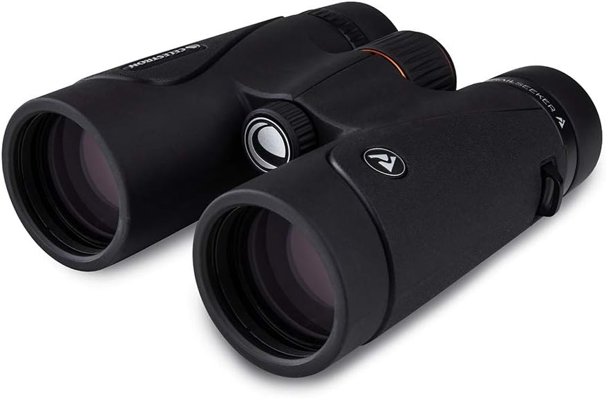 Celestron – TrailSeeker 10x42 Binoculars – Fully Multi - Coated Optics – Binoculars for Adults – Phase and Dielectric Coated BaK - 4 Prisms – Waterproof & Fogproof – Rubber Armored – 6.5 Feet Close Focus - with | Sold by Uncle Wiener's Wholesale