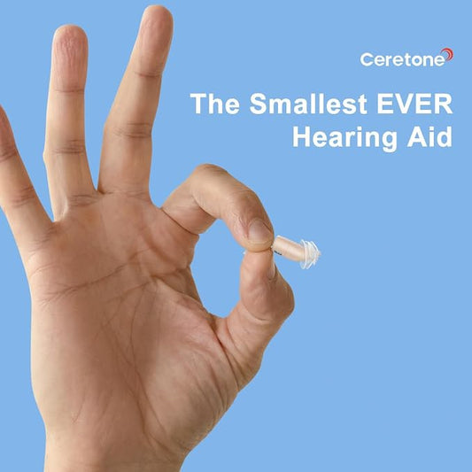 Ceretone Coreone Pro Rechargeable OTC Hearing Aids – Mini Invisible In-Ear Hearing Devices with Advanced Noise & Wind Reduction, Charging Case - Electronics with | Sold by Uncle Wiener's Wholesale