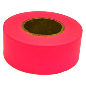 C.H. Hanson Fluorescent Flagging Tape 150 ft x 1-3/16 in – Weatherproof High Visibility Survey & Marking Tape