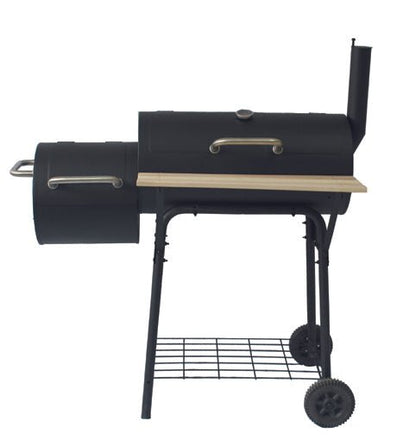 Charcoal BBQ Grill Offset Smoker Compact Outdoor Grill Cart SL7038 - with | Sold by Uncle Wiener's Wholesale