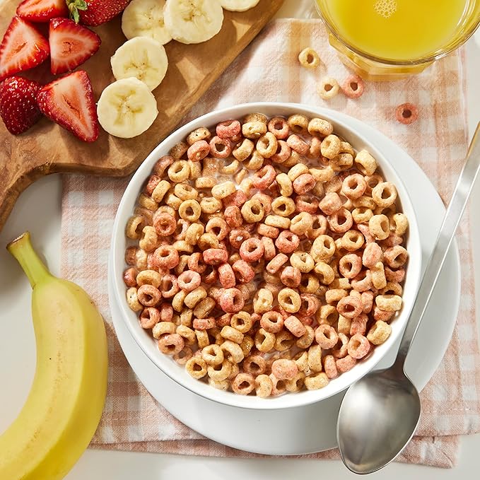 Cheerios Strawberry Banana Cereal 317g Naturally Flavoured Whole Grain Oats - Snack with | Sold by Uncle Wiener's Wholesale