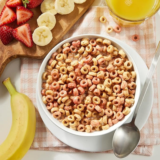 Cheerios Strawberry Banana Cereal 317g Naturally Flavoured Whole Grain Oats - Snack with | Sold by Uncle Wiener's Wholesale