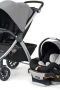 Chicco Bravo 3 - in - 1 Trio Travel System, Bravo Quick - Fold Stroller with KeyFit 30 Infant Car Seat and Base, Car Seat and Stroller Combo, Camden/Black & Grey - with | Sold by Uncle Wiener's Wholesale