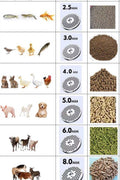 Chicken Feed Pellet Machine – 4mm Pellet Mill Maker 80kg/h Animal Feed Rabbits Chickens Ducks Pigs Cattle Sheep N120C - with 4mm included (3mm optional for small animals) | Sold by Uncle Wiener's Wholesale