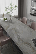 CHIHUT Large Size 30”x236” Wide Contact Paper Gold Grey Marble Countertop Contact Paper Waterproof Matte Peel and Stick Countertops for Kitchen - with | Sold by Uncle Wiener's Wholesale