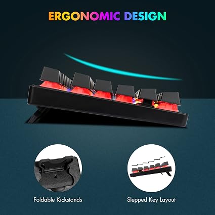 CHONCHOW TKL Mechanical Gaming Keyboard – 87-Key RGB Backlit Blue Switch Wired USB Keyboard for PC, Laptop, PS4 & Xbox - Electronics with | Sold by Uncle Wiener's Wholesale