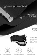 ChrisDowa Cordless Blackout Roller Shade with Spring System Room Darkening UV Protection Jacquard Fabric Blackout Blinds for Indoor Window Shades Pull Down for Home and Office, Black, 27” W x 72" H - with Black | Sold by Uncle Wiener's Wholesale