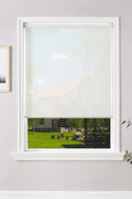ChrisDowa Light Filtering Roller Shades, with 5% Openness Solar Screen, Flame Retardant, Water Proof Fabric. Solar Semi Sheer Roller Blinds for Office and Home. Easy to Install.White,26" W x 72" H - with | Sold by Uncle Wiener's Wholesale