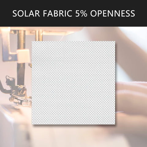ChrisDowa Solar Screen Roller Shades, with 5% Openness Light Filtering, UV Protection, Water Proof Fabric. Solar Semi Sheer Roller Blinds for Office and Home. Easy to Install. Grey,25" W x 72" H - with | Sold by Uncle Wiener's Wholesale