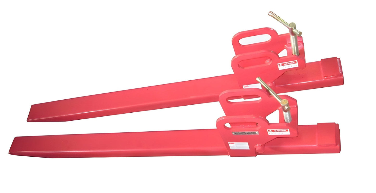 Clamp - On Quick Attach Pallet Forks for Tractor Loaders – 4000LBS & 6000LBS Capacity, No Chains Required - with 6000LBS | Sold by Uncle Wiener's Wholesale