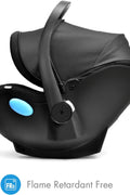 Clek Liingo Baseless Infant Car Seat, Railroad Ziip (Flame Retardant Free) - with | Sold by Uncle Wiener's Wholesale