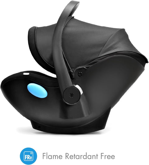 Clek Liingo Baseless Infant Car Seat, Railroad Ziip (Flame Retardant Free) - with | Sold by Uncle Wiener's Wholesale