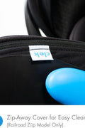 Clek Liingo Baseless Infant Car Seat, Railroad Ziip (Flame Retardant Free) - with | Sold by Uncle Wiener's Wholesale
