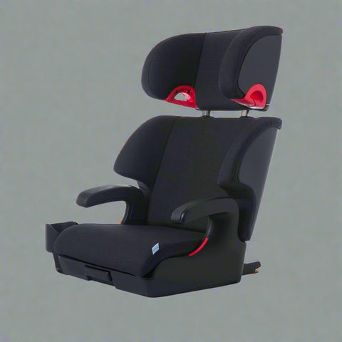 Clek Oobr High Back Booster Seat with Adjustable Headrest, Reclining Design, Latch System, and Retardant - Free Fabric, Mammoth - with | Sold by Uncle Wiener's Wholesale