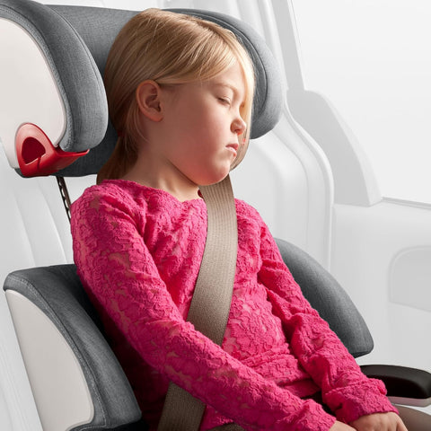 Clek Oobr High Back Booster Seat with Adjustable Headrest, Reclining Design, Latch System, and Retardant - Free Fabric, Mammoth - with | Sold by Uncle Wiener's Wholesale