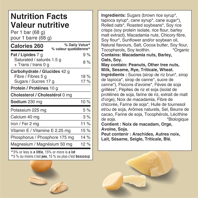 CLIF BAR White Chocolate Macadamia Nut Energy Bars – High Protein Granola Bars, 15 Pack, 1.02 kg - Snack with | Sold by Uncle Wiener's Wholesale