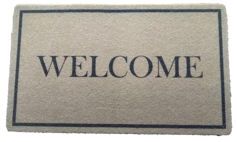Coco Coir Heavy Duty Backing Doormat Collection – Non - Slip Entry Mats for Home - with Welcome | Sold by Uncle Wiener's Wholesale