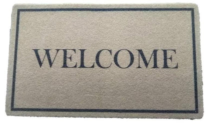 Coco Coir Heavy Duty Backing Doormat Collection – Non - Slip Entry Mats for Home - with Welcome | Sold by Uncle Wiener's Wholesale