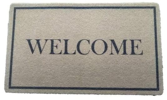 Coco Coir Heavy Duty Backing Doormat Collection – Non - Slip Entry Mats for Home - with Welcome | Sold by Uncle Wiener's Wholesale