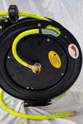Cold Weather Air Hose Reel – Hybrid 1/2” & 3/8” Retractable Hose Reel for Garage, Shop, or Industrial Use - with 50 FT 1/2" COLD WEATHER | Sold by Uncle Wiener's Wholesale