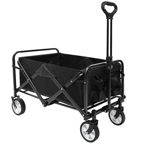 Collapsible Folding Wagon Cart – Heavy - Duty Foldable Utility Wagon AMOTC05 - with | Sold by Uncle Wiener's Wholesale