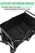 Collapsible Folding Wagon Cart – Heavy - Duty Foldable Utility Wagon AMOTC05 - with | Sold by Uncle Wiener's Wholesale