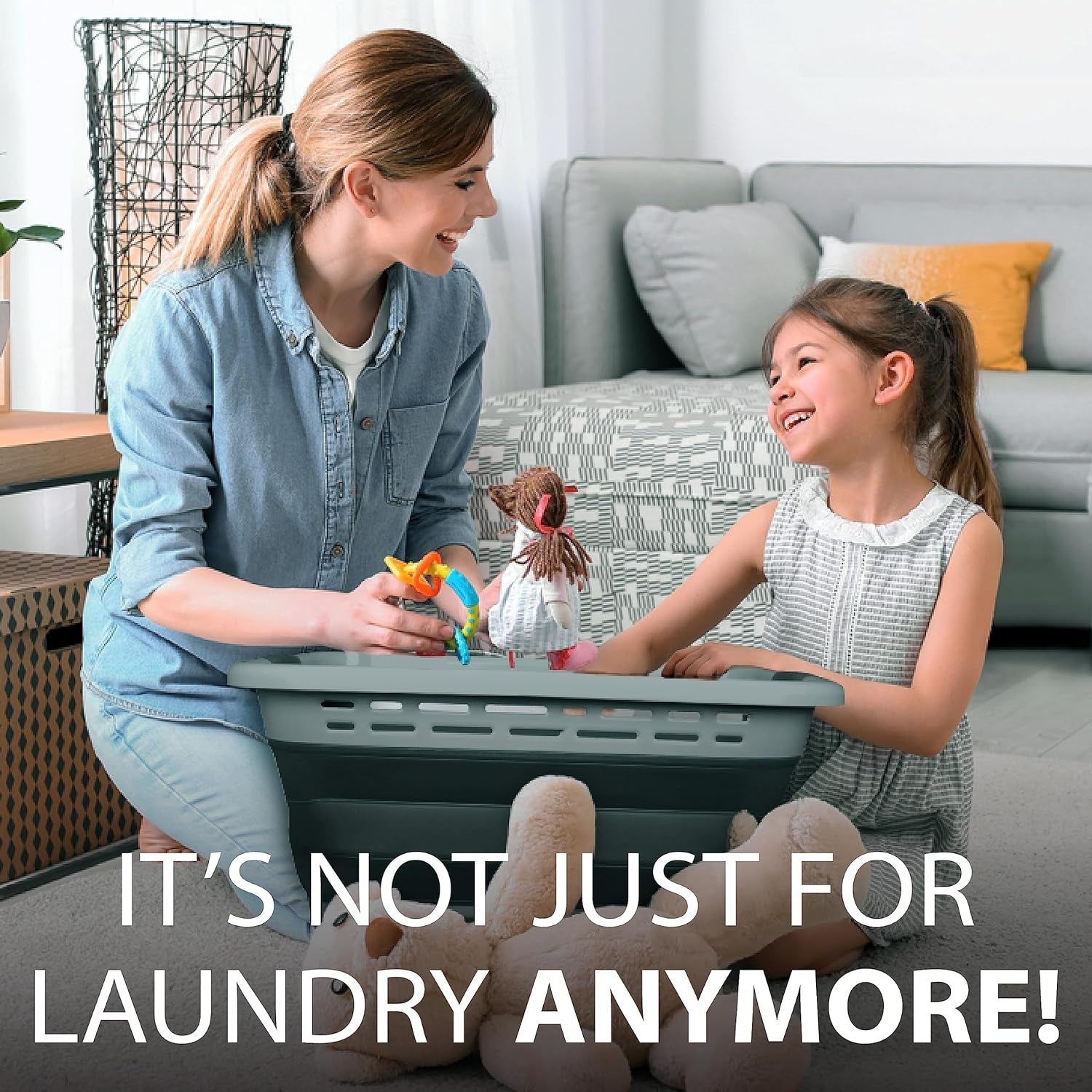 Collapsible Laundry Basket Foldable 24.5