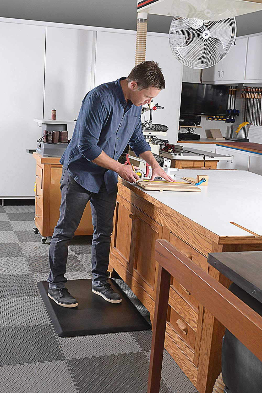 Comfort Mat Anti Fatigue 20" x 39" Black Kitchen Floor Mat AF2039 - with | Sold by Uncle Wiener's Wholesale