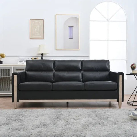 Comfortable 79.5″ Solid Wood Three - Seater Sofa – Model 9520A60MID9 - with | Sold by Uncle Wiener's Wholesale