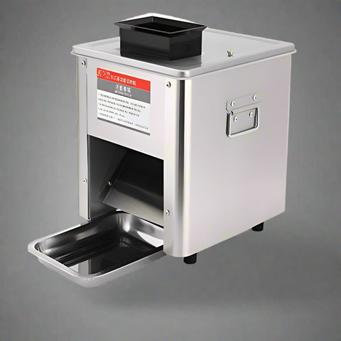 Commercial stainless steel electric meat and vegetable slicer for restaurant use