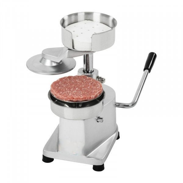 Commercial Hamburger Patty Maker Press – Stainless Steel Burger Press + 1000 Papers – 3620612 - with | Sold by Uncle Wiener's Wholesale