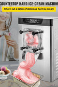 Commercial Hard Ice Cream Machine – 4.2L Cylinder, 20LHour Output, Stainless Steel – YKF618 - with | Sold by Uncle Wiener's Wholesale