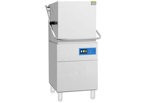 Commercial Hood Dishwasher restaurant – High Temp, 60 Racks Hour, Digital Controls, Stainless Steel DXEG400 - with | Sold by Uncle Wiener's Wholesale