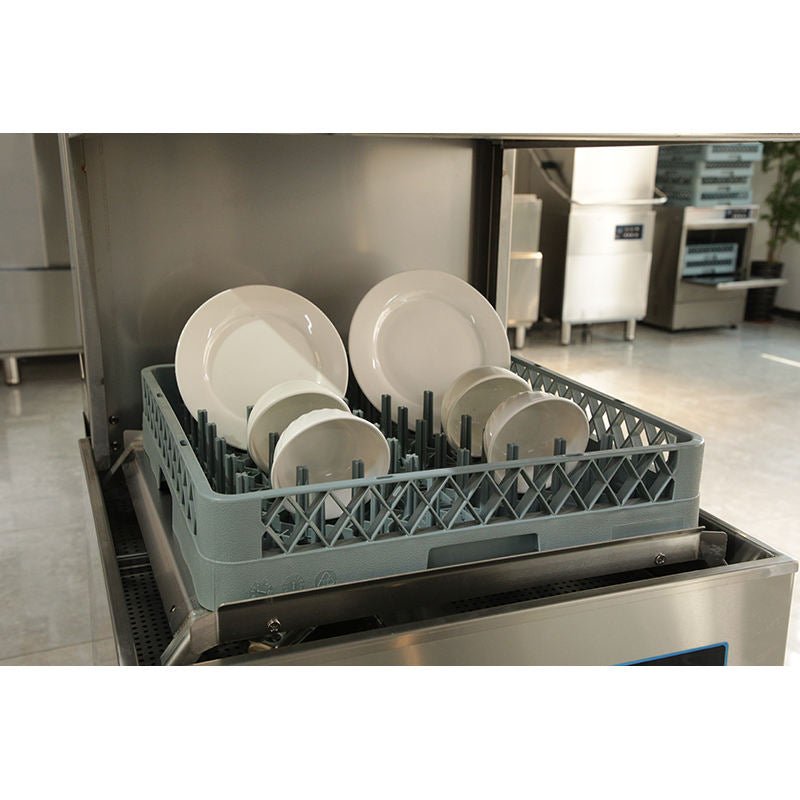Commercial Hood Stainless Dishwasher restaurant – High Temp, 60 Racks Hour, Digital Controls, Stainless Steel DXEG400 - General Equipment with | Sold by Uncle Wiener's Wholesale