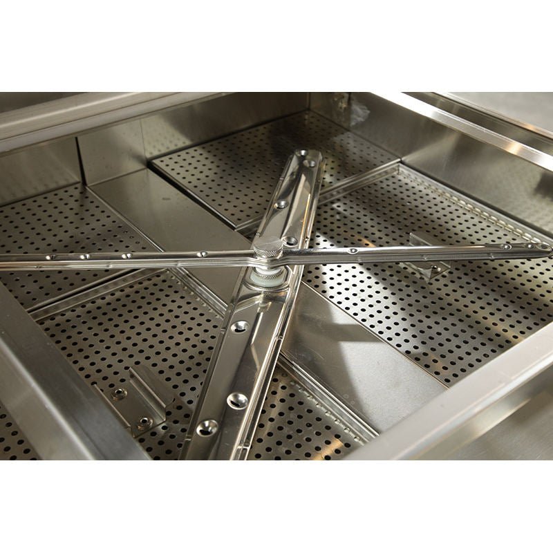 Commercial Hood Stainless Dishwasher restaurant – High Temp, 60 Racks Hour, Digital Controls, Stainless Steel DXEG400 - General Equipment with | Sold by Uncle Wiener's Wholesale