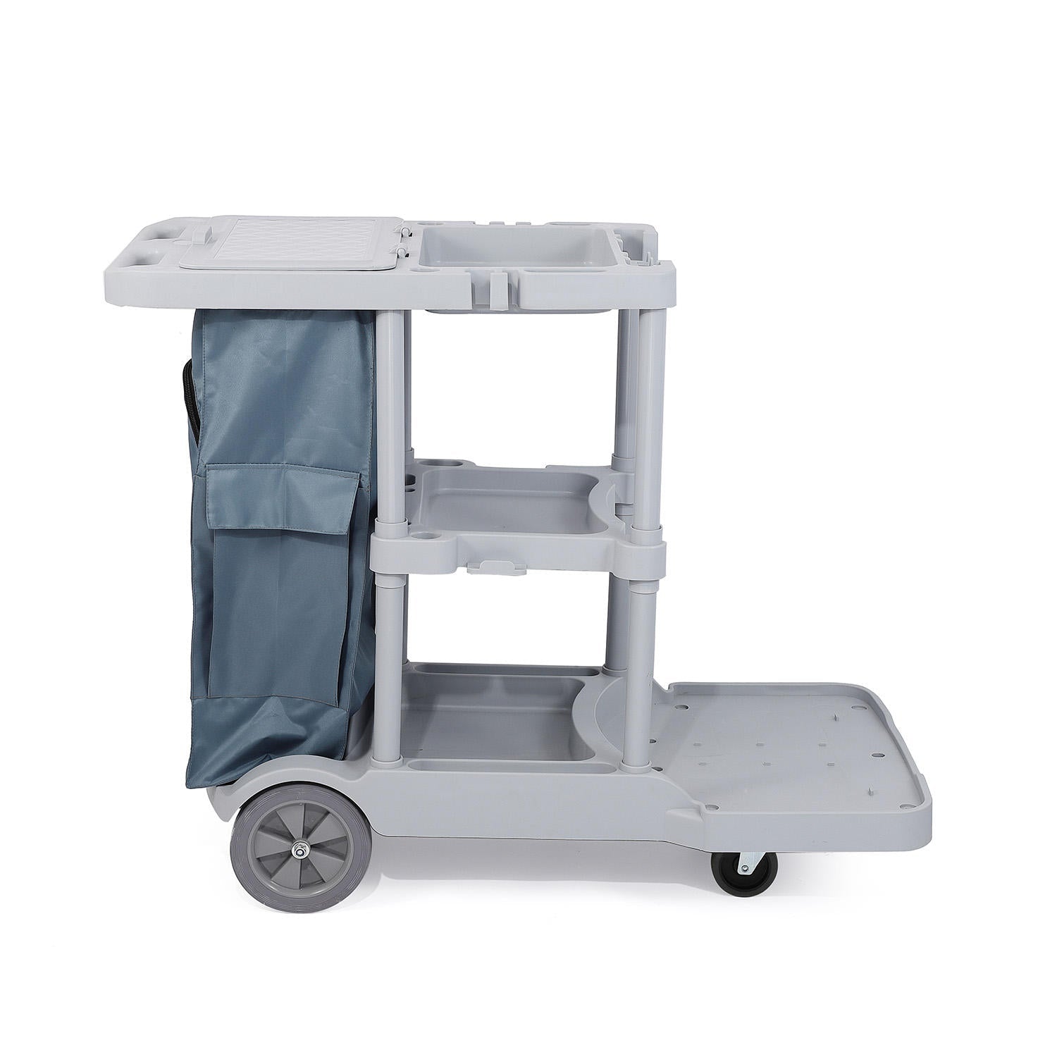 Commercial Janitorial Cleaning Cart with Bag and Tool Holders – UP0871 - with | Sold by Uncle Wiener's Wholesale