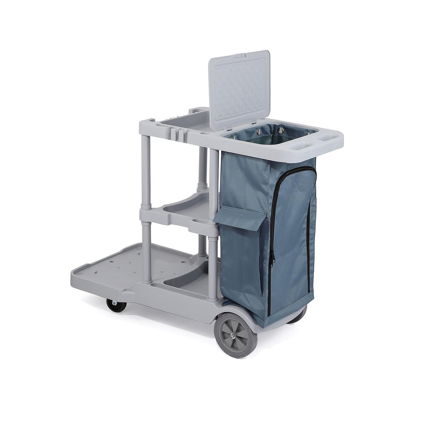 Commercial Janitorial Cleaning Cart with Bag and Tool Holders – UP0871 - with | Sold by Uncle Wiener's Wholesale
