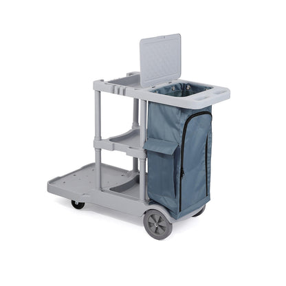 Commercial Janitorial Cleaning Cart with Bag and Tool Holders – UP0871 - with | Sold by Uncle Wiener's Wholesale