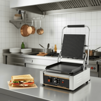 Commercial Panini Press Grills – Single & Double Sandwich Makers for Restaurants & Food Trucks - General Equipment with Single S1285 | Sold by Uncle Wiener's Wholesale